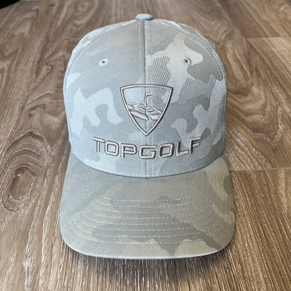Callaway Topgolf Hat Cap Snap Back One Size Men's Gray Camo Golf Baseball Logo